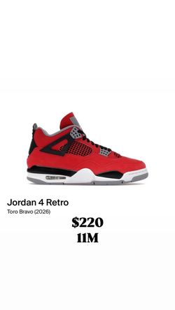 Jordan 4 Retro Toro Bravo (2026)