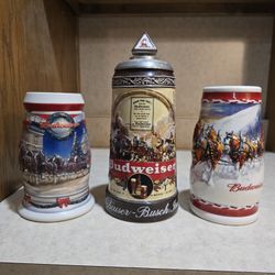 Budweiser Beer Steins