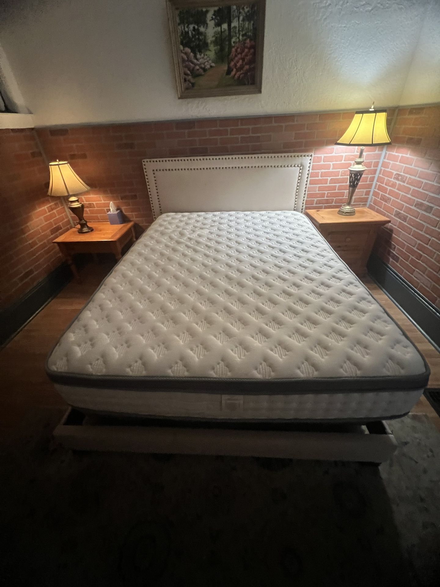 King Size Frame Mattress /Three Queen Frames Mattress/Couch/Entertainment Center Tv