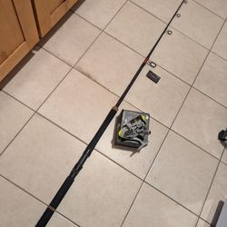 New boat spinning fishing rod & new  spinning reel Combo