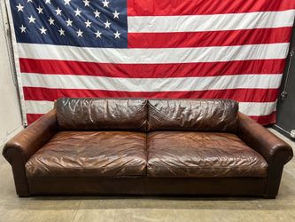 Free Delivery - RH Restoration Hardware 9 Ft LUXE Lancaster Leather Couch