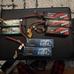 RC batteries 3S and a pair of 2S