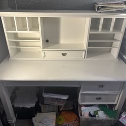 Large White Desk