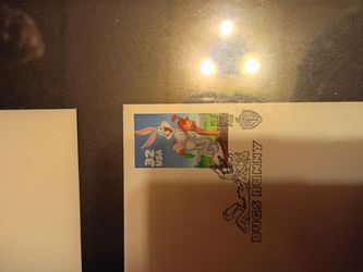 Celebrity envelopes with stamps