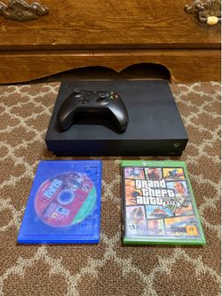Xbox One X 1TB + 5 Games – Clean & Tested