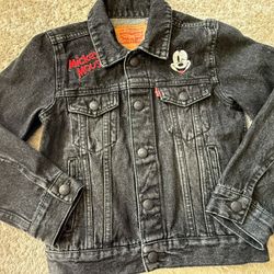 Authentic Levi’s Disney Mickey Mouse Denim Jacket Kids Size 7, Not Minnie Mouse