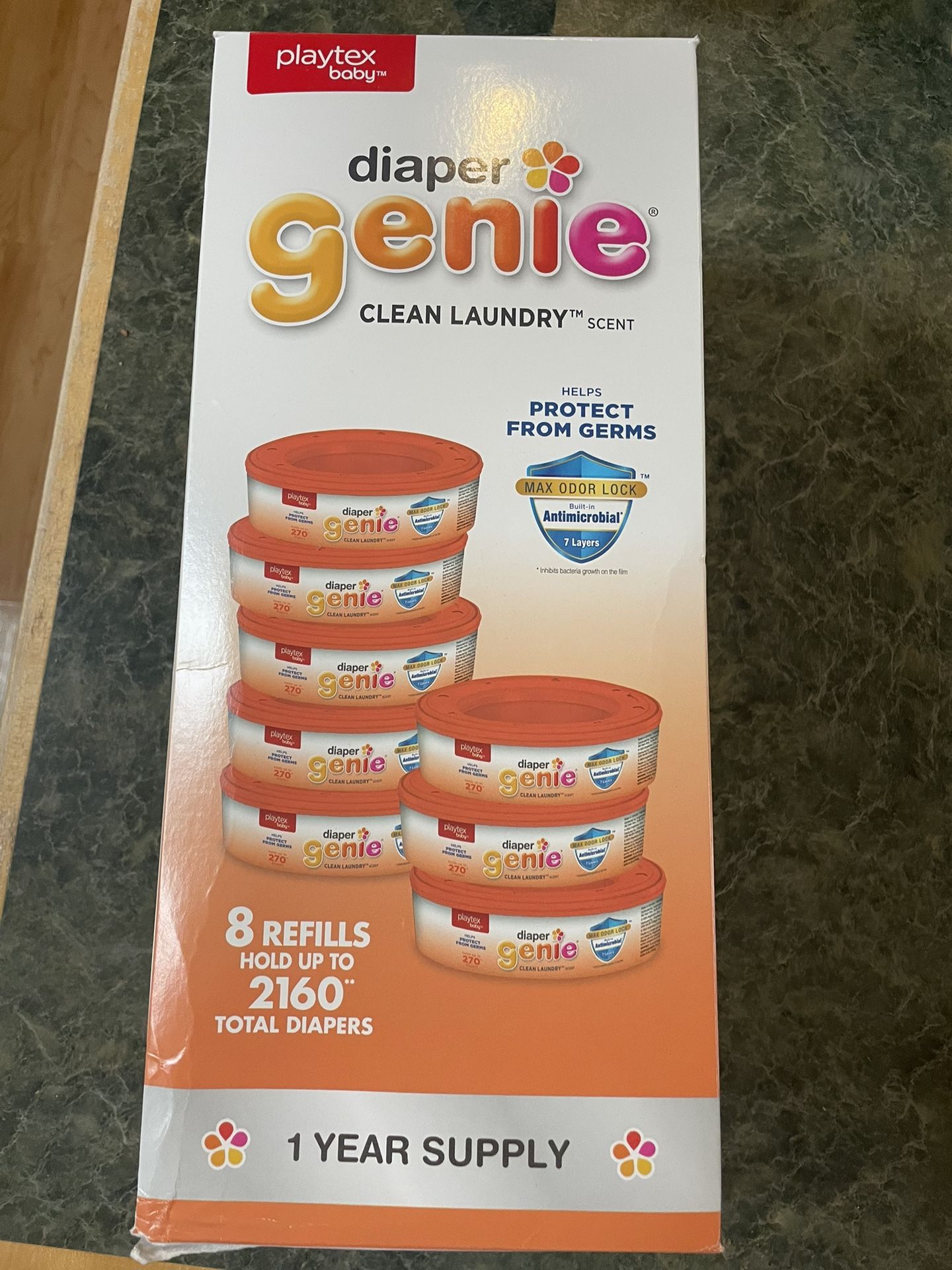 Diaper Genie Refills - 8, 1 Year Supply
