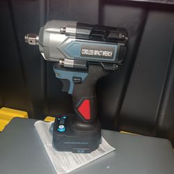 Cordless 1/2 Impact Wrench Brushless Compatible With Dewalt 20v
