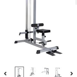 Lat Pull Down Machine Pulldown Low Row Bar Fitness Body Workout Gym