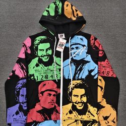 Asaali Colorful Zip Up Hoodie