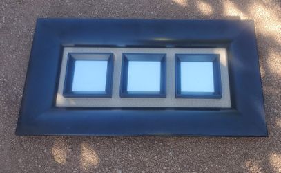 3 Small Square Mirror Decor
