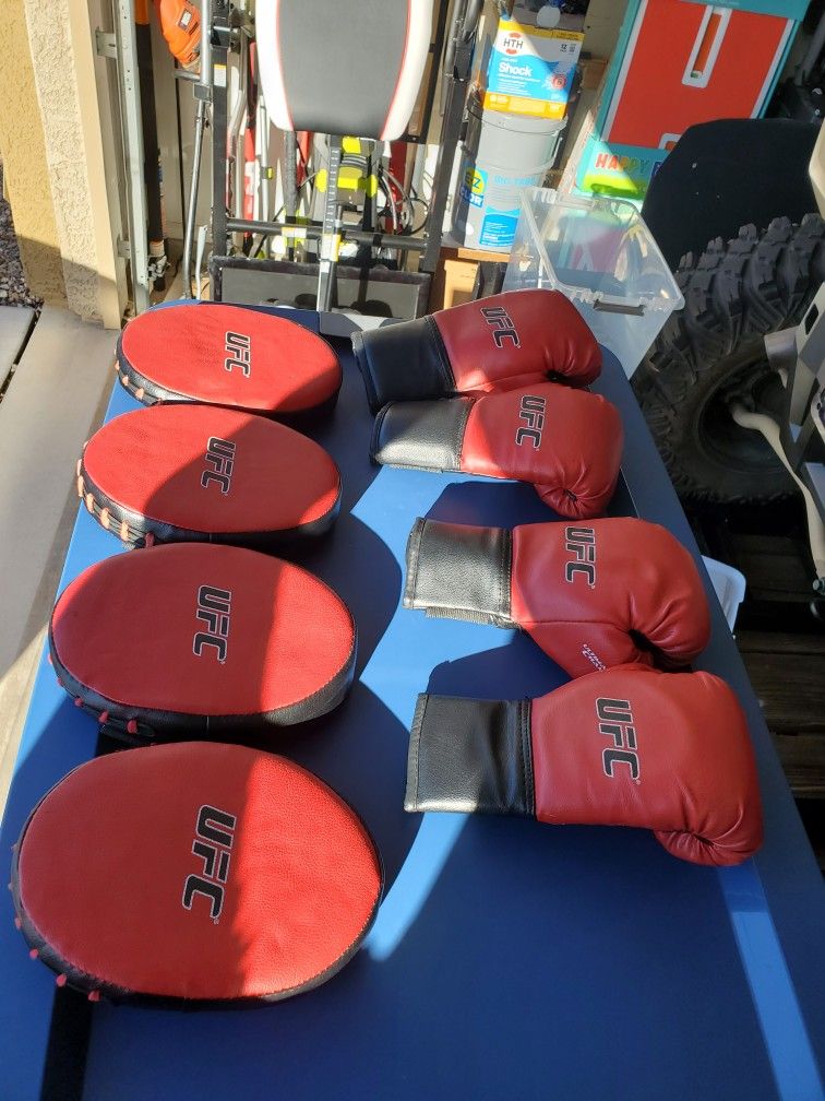 Kids UFC Boxing Gloves and Punching Mitts