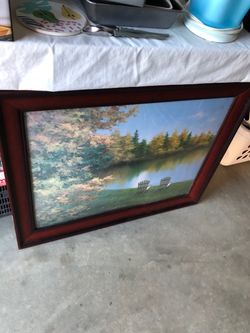 Portrait of Lake & Trees