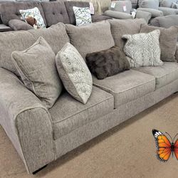 Olin Chocolate Living Room Set Sofa and Loveseat Finance and Delivery Available 