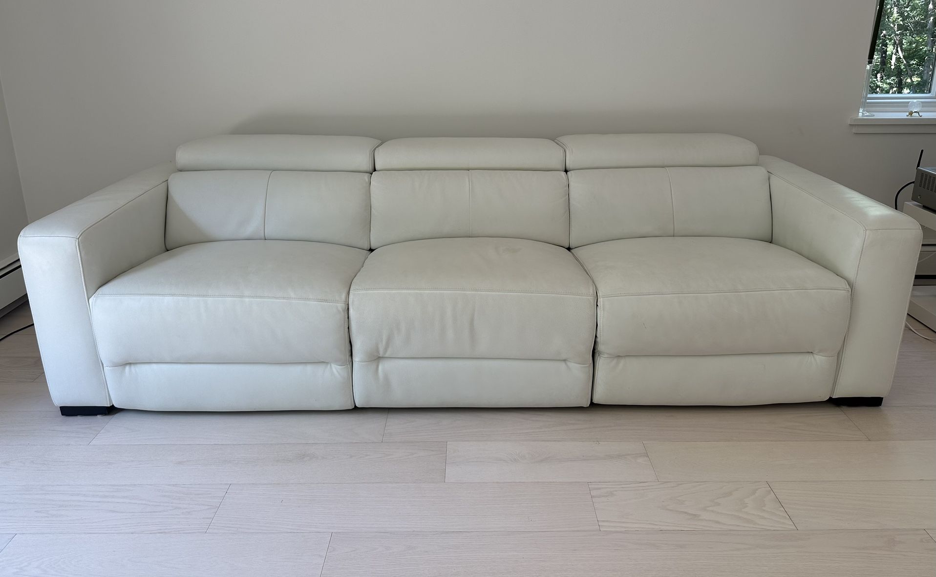 White Leather Couch