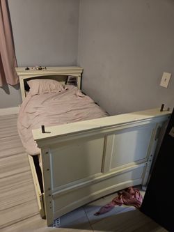 Versatile White Bed Frame (Bunk or Separate)