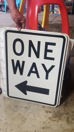 One Way signs