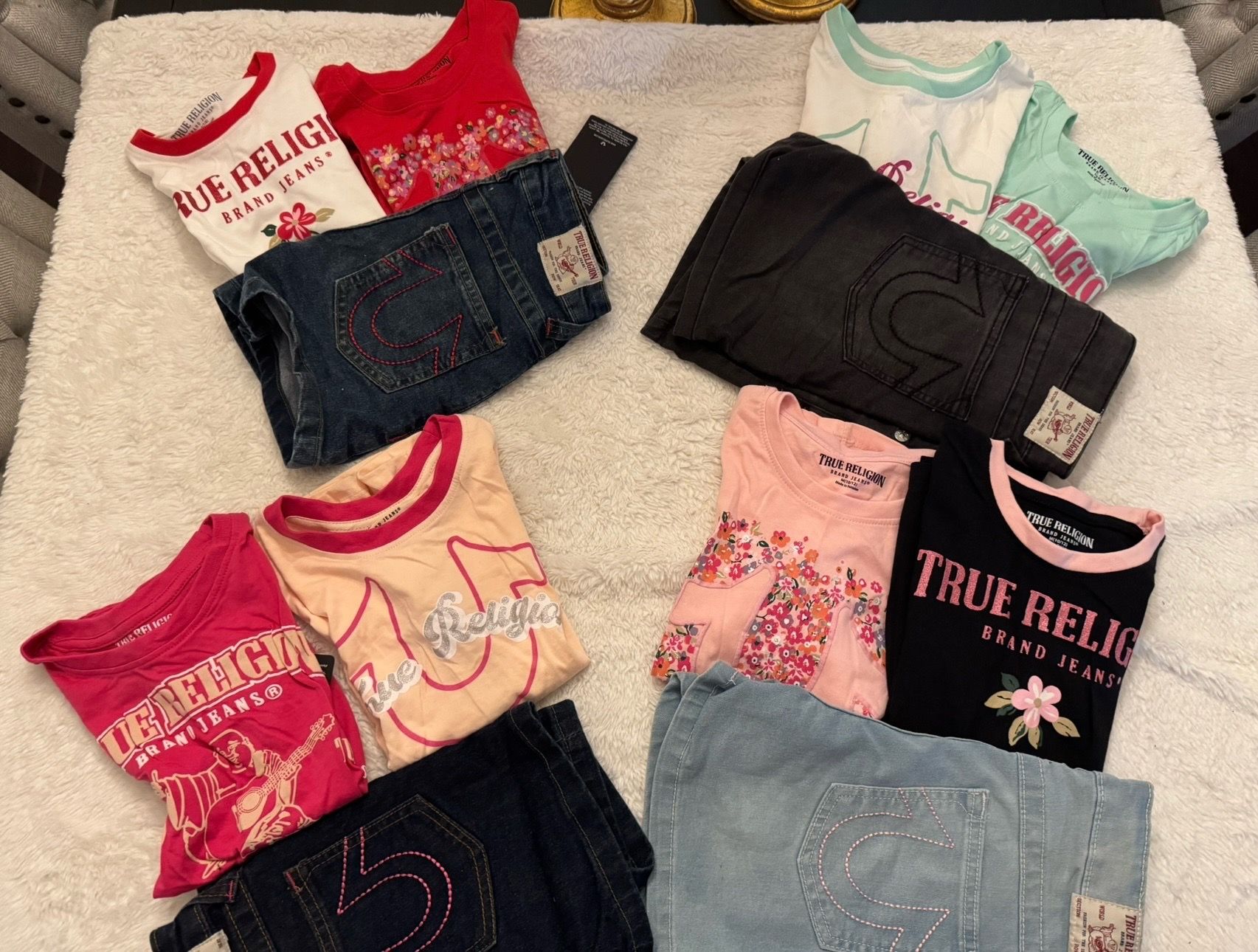 Kids girls 7/8,10/12,14 True Religion outfit set