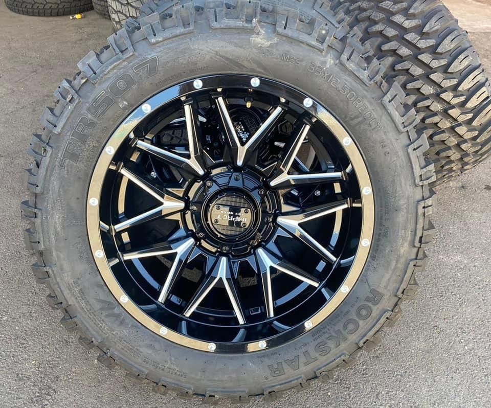 20x10 Black RIMS With Tires 275 55 20