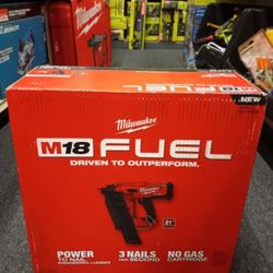 MILWAUKEE M18 FUEL 21° FRAMING NAILER
TOOL ONLY