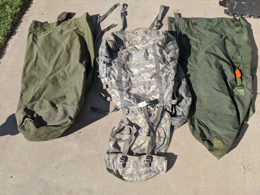 Estate Sale, 3 - Military Duffle bags