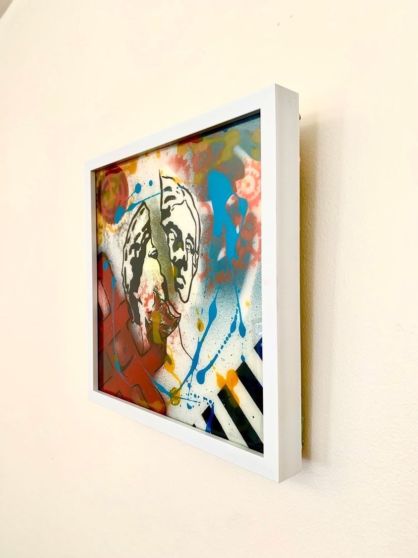 Original Painting Acrylic On Canvas Resin