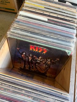 Large vinyl record and cassette collection