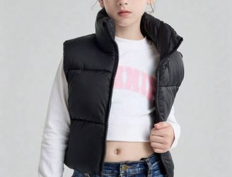 Chaleco Corto Para Niña De Invierno 6y