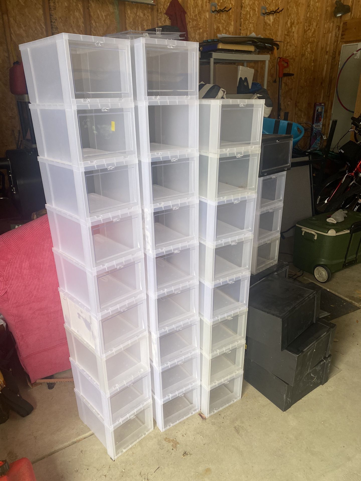 Container Store Shoe Containers - 29 Clear for Sale in Aurora, IL - OfferUp