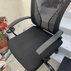 Desk Arm Chair Metal And Mesh . Adjust, Swivels With Lombard Rest. Reduced from $30 