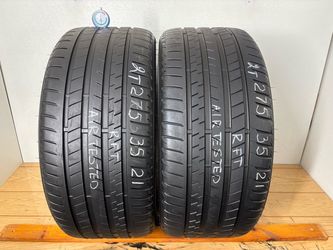 2 tires 275 35 21 Bridgestone alenza 001 Run flat Like new no repairs