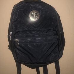 Small Woman Black She Gold Backpack