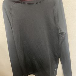 Reebok Boys Black Speedwick Long Sleeve Athletic Top, Small