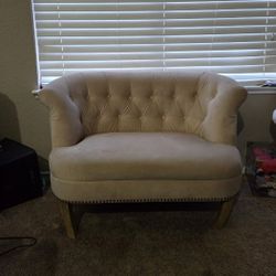 Girls Pink Velvet Two Seater Sofa