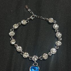 925 Sterling Silver Heart  Bracelet