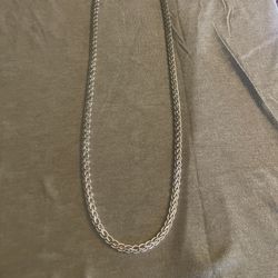 Braided 925 Sterling Silver Chain
