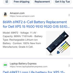 Battery Replacement For A Dell  Laptop
