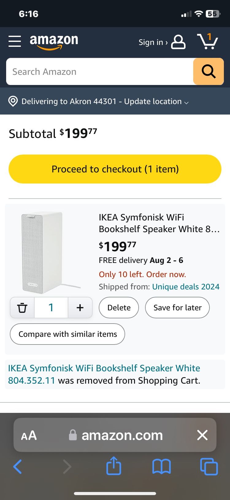 Tall IKEA Sonos Bluetooth Speaker