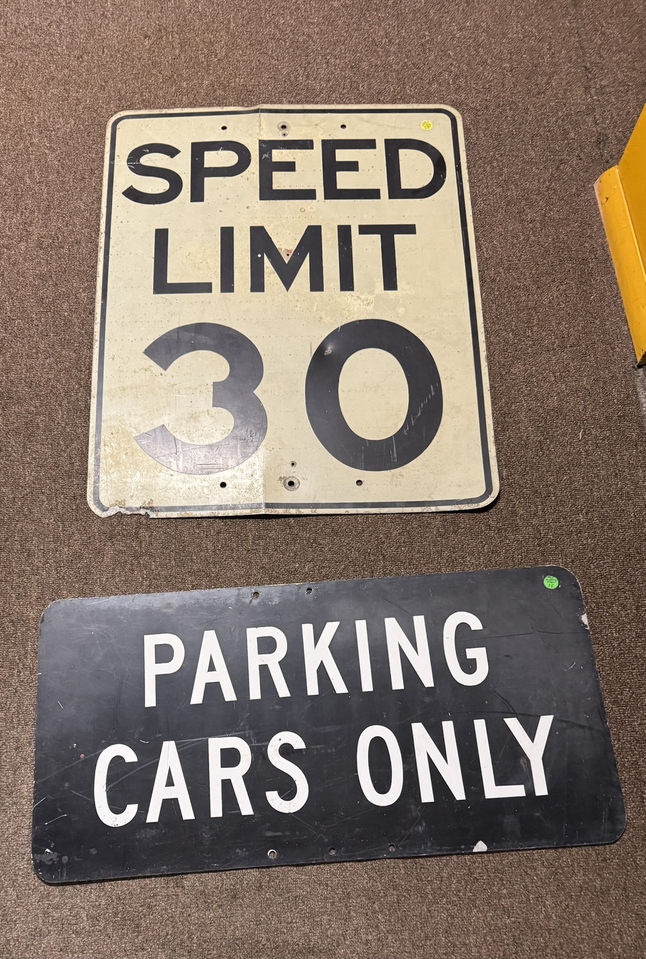 2 Metal Street Signs