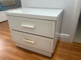 White nightstand 24” x 17.5” in great condition.