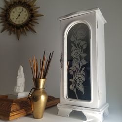 Gorgeous Vintage Jewelry Table Cabinet 