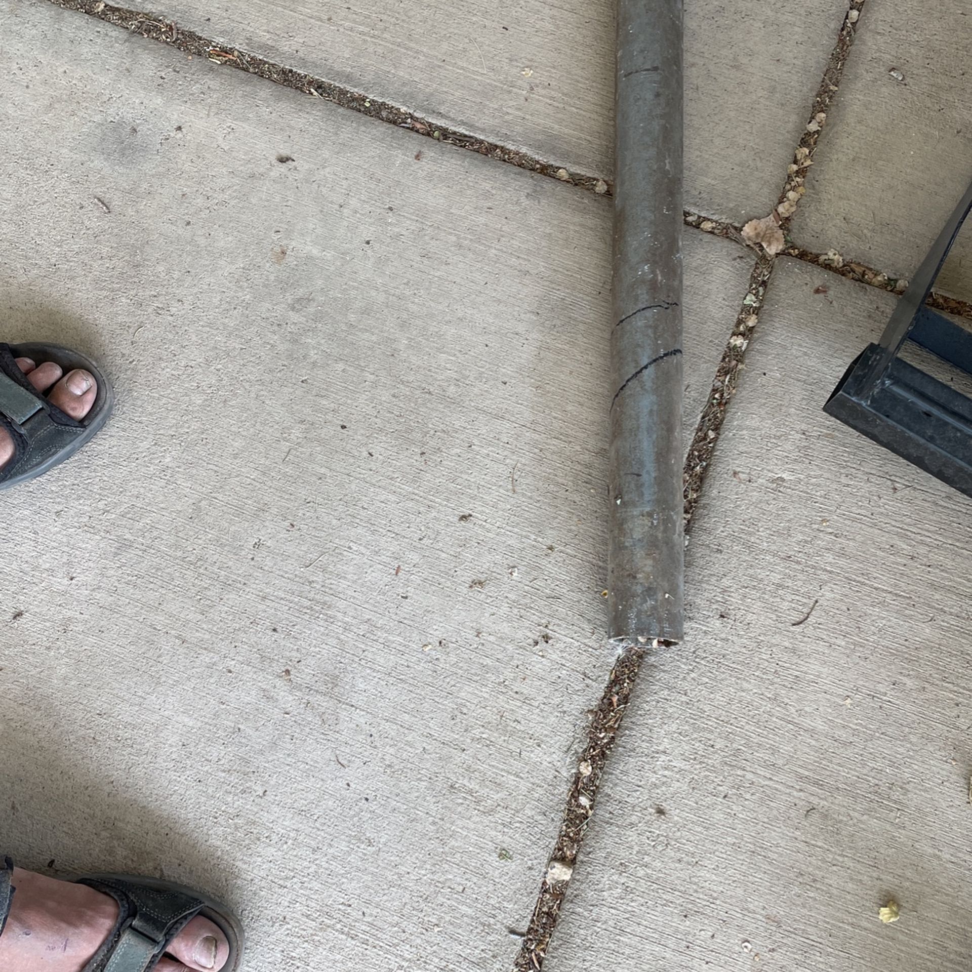 2”x10’ Galvanized Pipe. 10’ Long