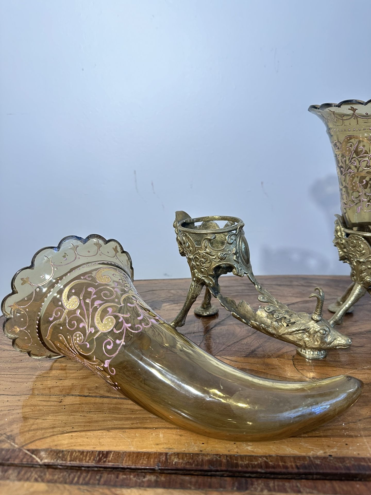 Pair Of Rython Vases