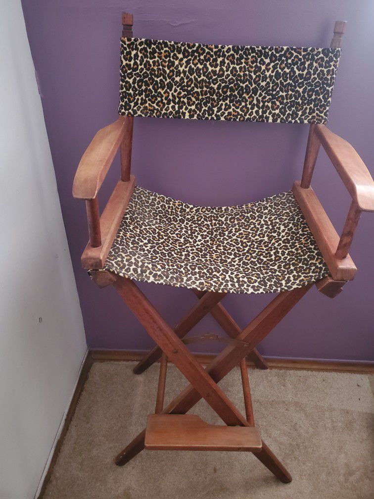 Leopard Pattern Director's Chair 