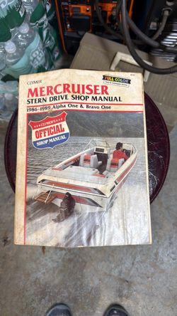 Mercruiser Stern Dr., Shop manual 1986 to 1989 Alpha one and bravo one manual