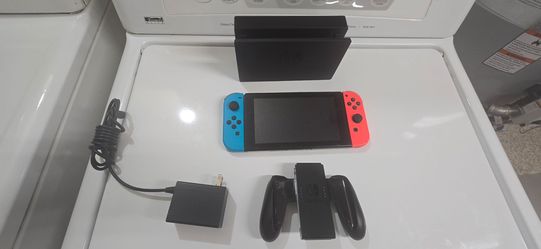 Nintendo switch with joycons and dock for trade