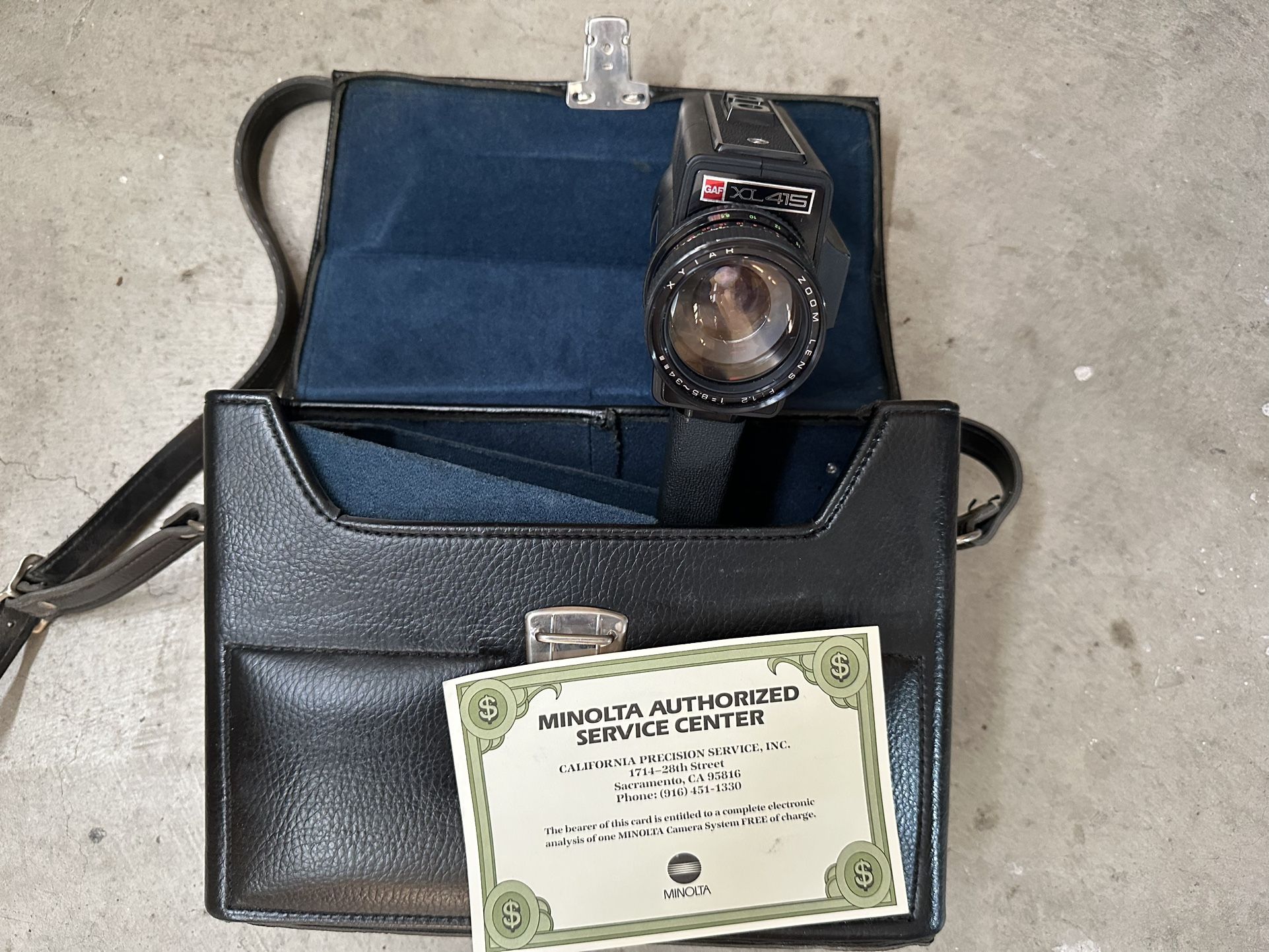 Vintage GAF XL 415 Super 8 Movie Camera