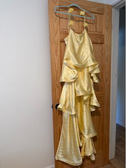 Thalia Gown Elliatt Dress in Butter Yellow