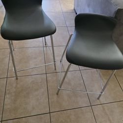 Bar Stool Chairs Pair . One Needs To Be Rescrewed In