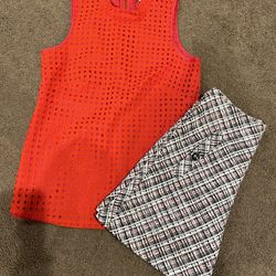 Zara Checkered Skirt 
